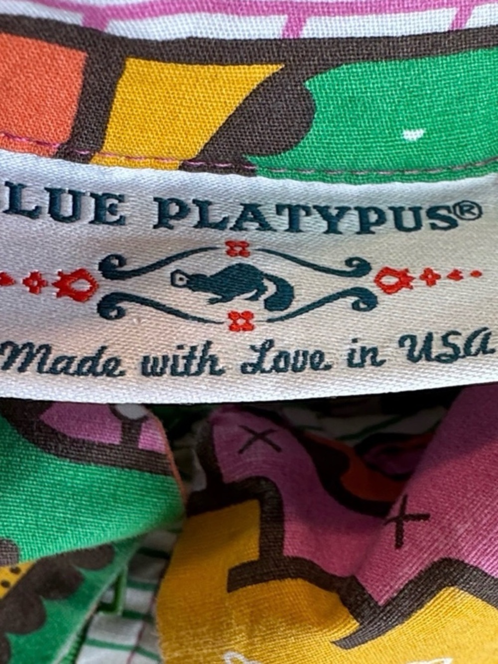 NWOT Blue Platypus 8-Bit A-Frames Tunic Bright Day Size Medium - Picture 2 of 5